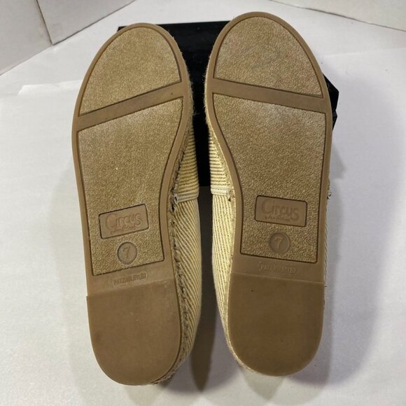 Circus by Sam Edelman “Extra Fries” Espadrille Flats White/Gold 7 - Picture 5 of 11
